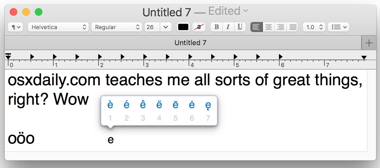 microsoft word for mac special characters